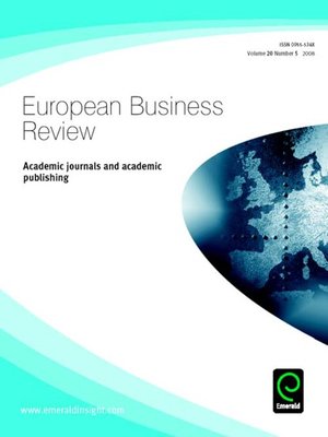 cover image of European Business Review, Volume 20, Issue 5